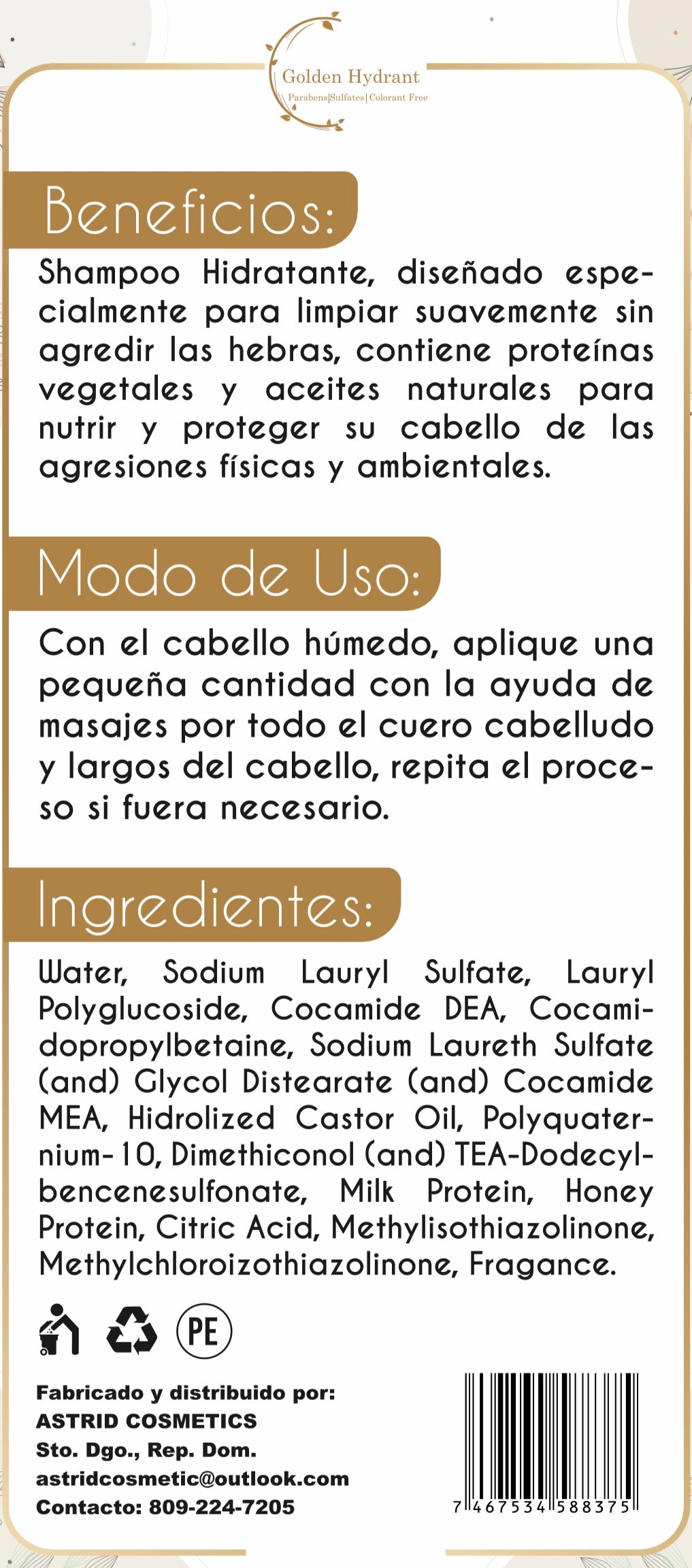 Moisturizing Shampoo